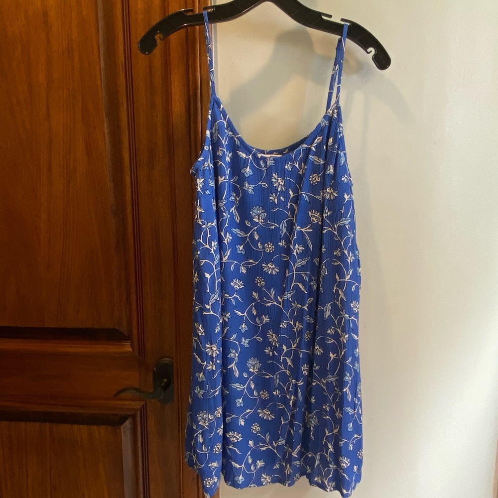 Amuse Society blue floral mini dress